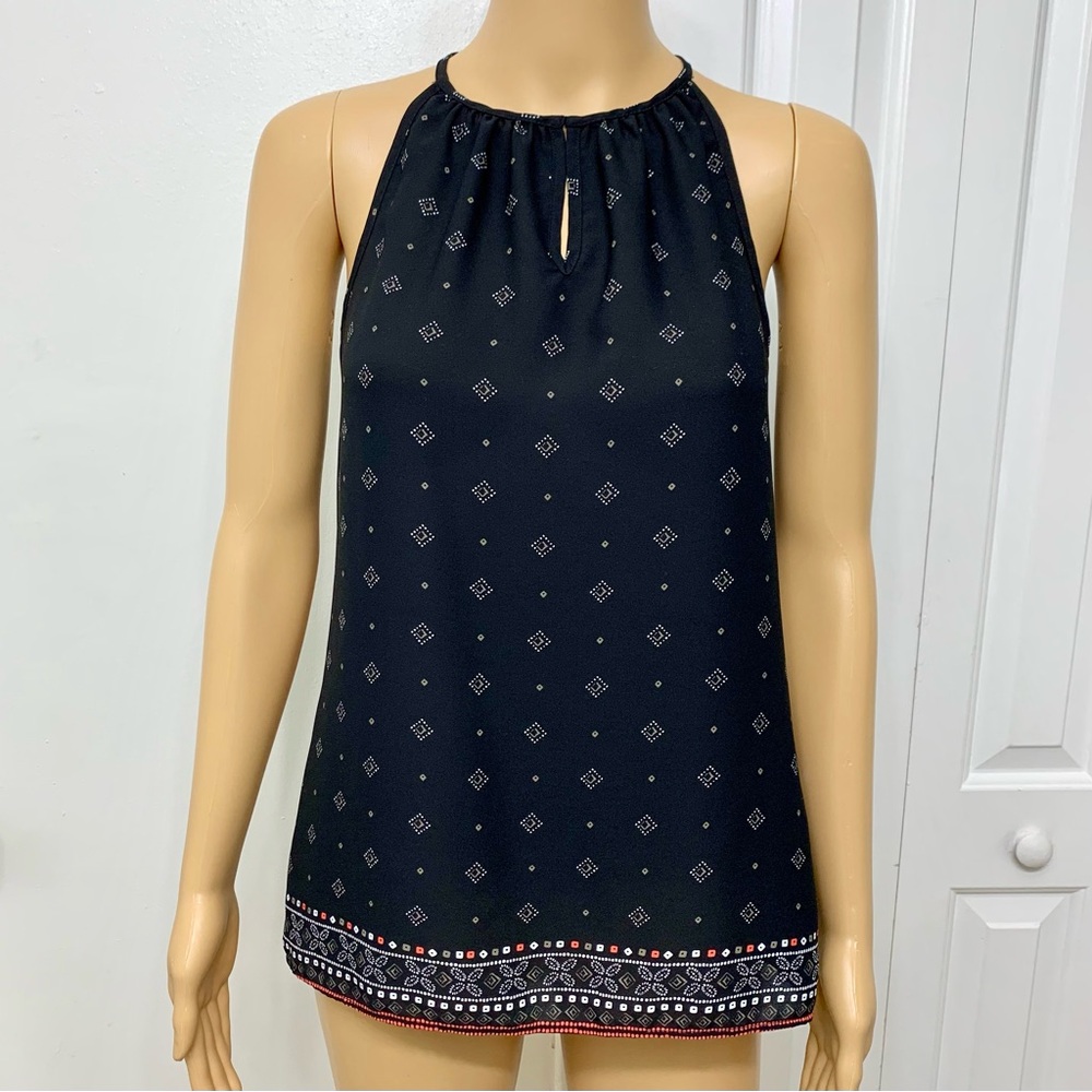 Banana Republic Black and White Sleeveless Top Blouse Women’s Size XS